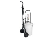 Bomba de graxa pneumática com carrinho Samoa ENG-18/450, para barris de 12 e 18 kg, art: 424150.