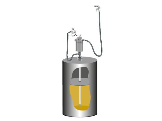 Kit de bomba de graxa PumpMaster 3+3 para tambores Samoa de 185 kg, art. 429800