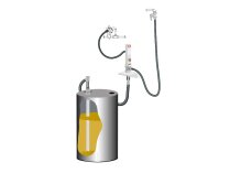 Kit de extração de óleo com bomba PM 4, 5:1 na parede