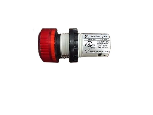 Indicador de base de lâmpada vermelho ECX 1051 art. 65325033