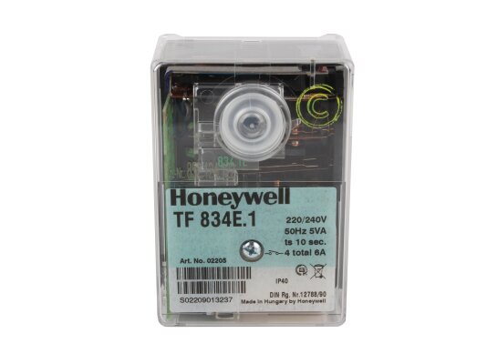 Honeywell TF 834E.1 burner control.