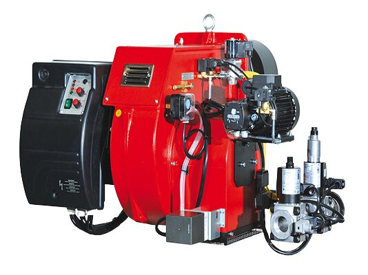 Queimador a gás/diesel Ecoflam MULTICALOR 200.1 PR-AB TL VGD 40.065, art: 3142641-3124110.